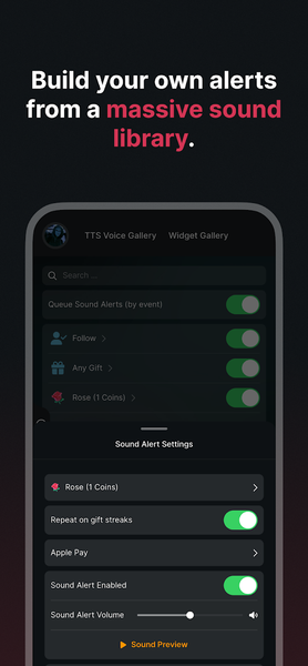 TikFinity Mobile - Alerts&TTS - Image screenshot of android app