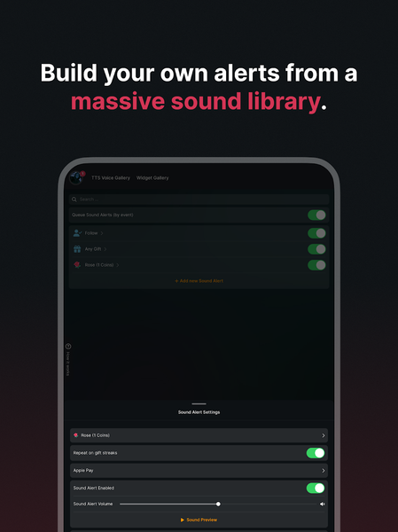 TikFinity Mobile - Alerts&TTS - Image screenshot of android app