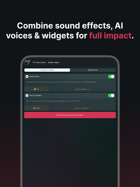 TikFinity Mobile - Alerts&TTS - Image screenshot of android app