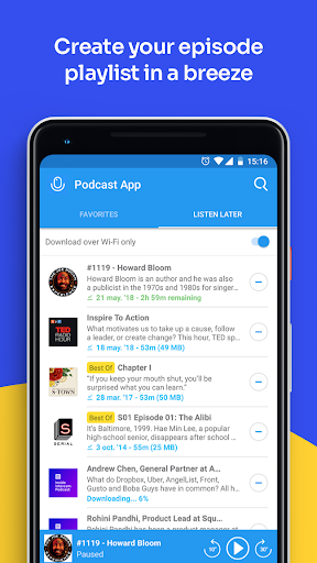 Podcast App - عکس برنامه موبایلی اندروید