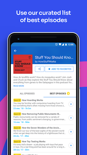 Podcast App - عکس برنامه موبایلی اندروید