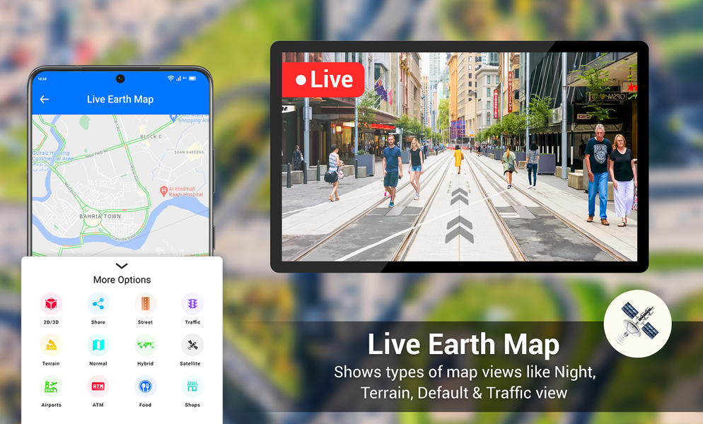 Street View Earth Map Live GPS - Image screenshot of android app