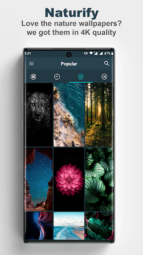 Naturify -HD Nature Wallpapers - عکس برنامه موبایلی اندروید