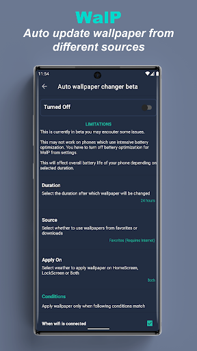 WalP - تصاویر پسزمینه والپی - Image screenshot of android app