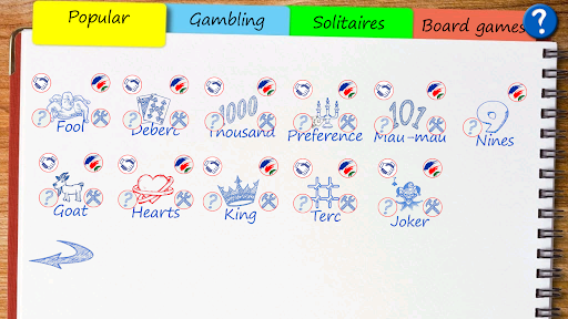 Board and сard games: durak - Image screenshot of android app