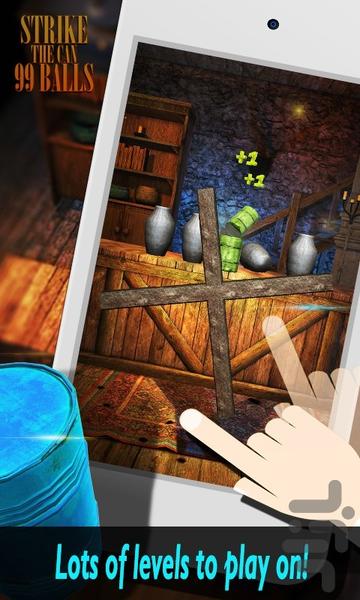 Strike the Can: 99 balls - Gameplay image of android game