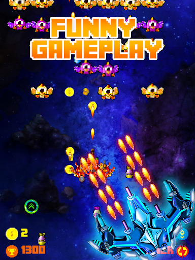 Pixel Galaxy Shooter - Gameplay image of android game