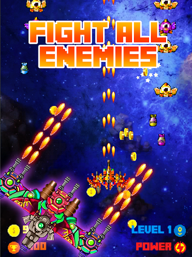 Pixel Galaxy Shooter - Gameplay image of android game