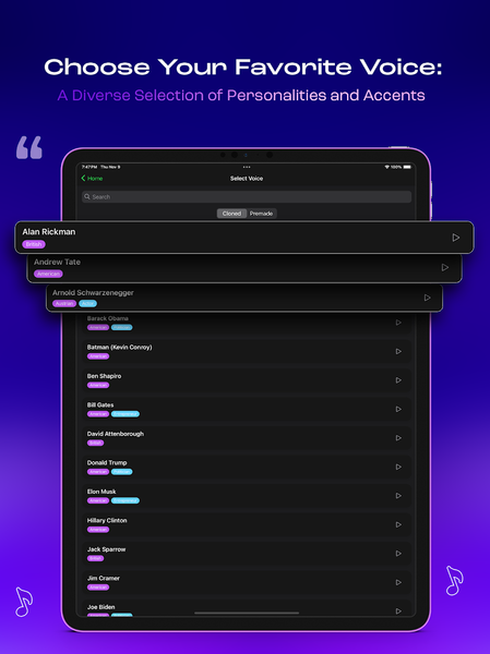 AI Voice Changer & Dubbing - عکس برنامه موبایلی اندروید