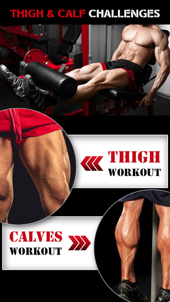 Gym Workout Legs Training App - عکس برنامه موبایلی اندروید