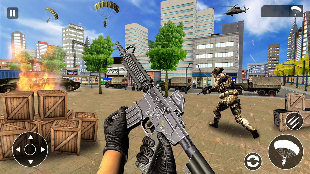 Commando Shooting Game Offline - عکس بازی موبایلی اندروید