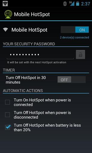 Mobile HotSpot - Image screenshot of android app