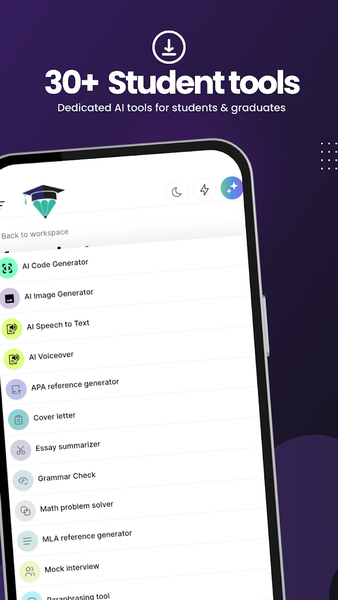 Student AI - Image screenshot of android app