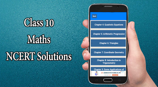 Class 10 Maths NCERT Solutions - Image screenshot of android app