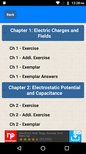 Class 12 Physics NCERT Solutio - Image screenshot of android app