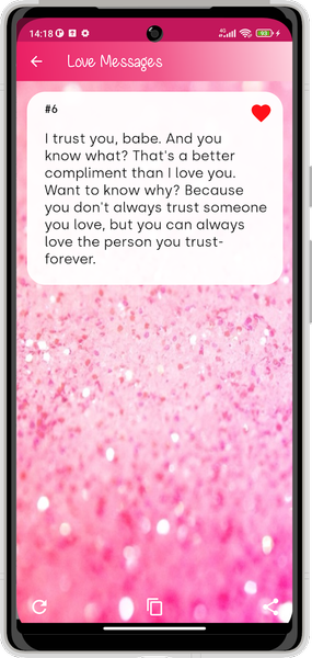 Romantic Love Messages - Image screenshot of android app