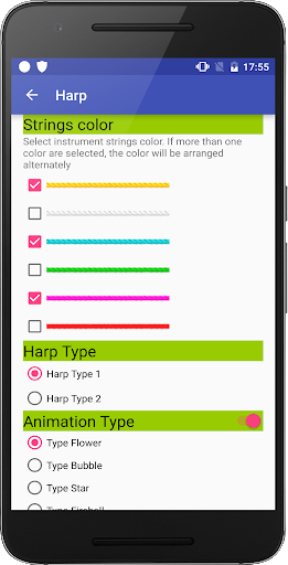 Harp Instrument - Image screenshot of android app
