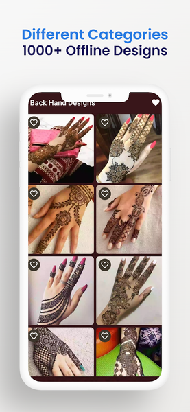 Mehndi Design ۲۰۲۵ - Offline - عکس برنامه موبایلی اندروید