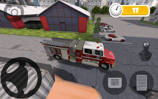 FIRE TRUCK PARKING HD - Gameplay image of android game