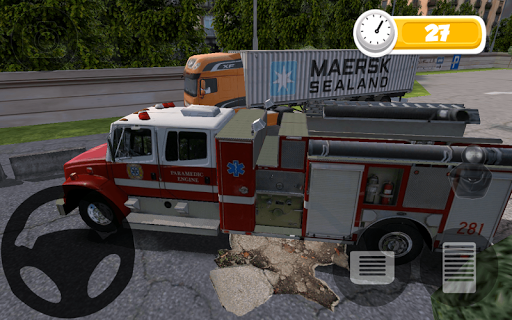 FIRE TRUCK PARKING HD - عکس بازی موبایلی اندروید