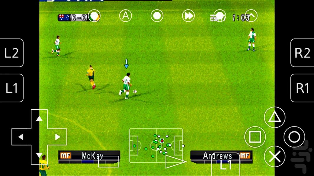 فوتبال pes۲۰۱۳ پلی استیشن ۱ - عکس بازی موبایلی اندروید