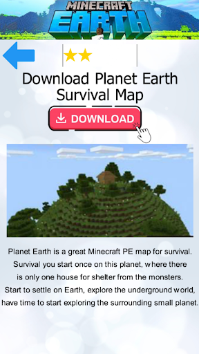 MCPE Earth Mod Addon Update - Image screenshot of android app