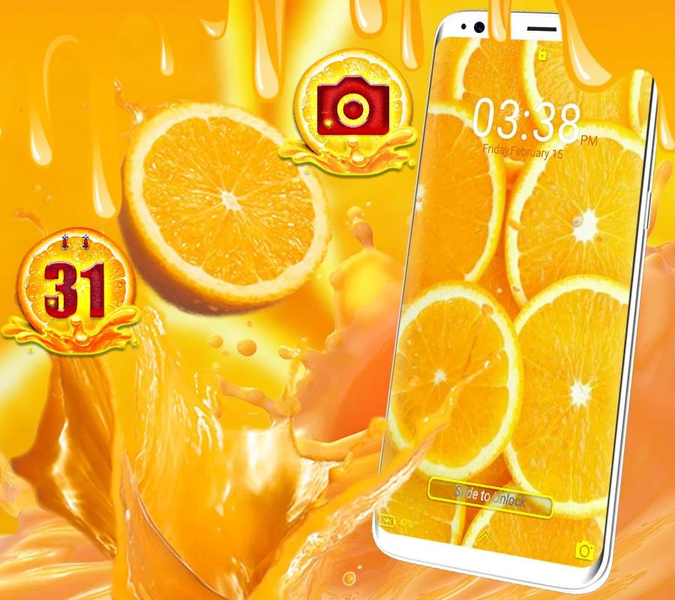 Orange Launcher Theme - عکس برنامه موبایلی اندروید