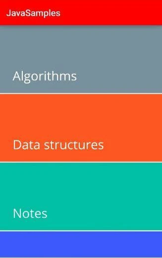 Java Samples - عکس برنامه موبایلی اندروید