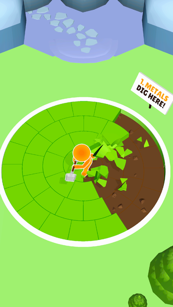 Dig World - Gameplay image of android game