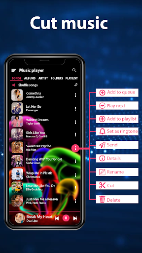 music player - Image screenshot of android app