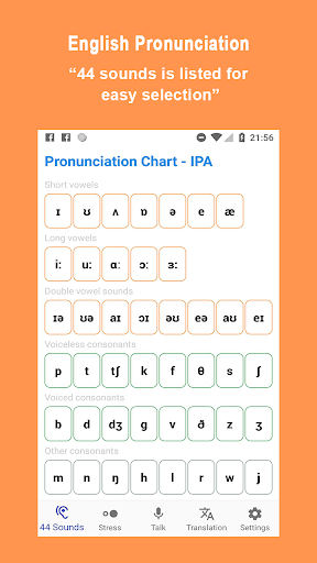 English Pronunciation - Image screenshot of android app