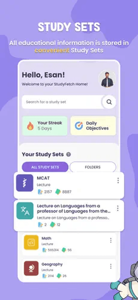 StudyFetch: AI Tutor - Image screenshot of android app