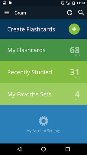 Cram.com Flashcards - Image screenshot of android app