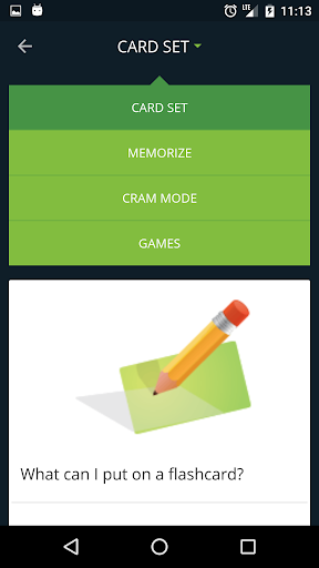 Cram.com Flashcards - عکس برنامه موبایلی اندروید