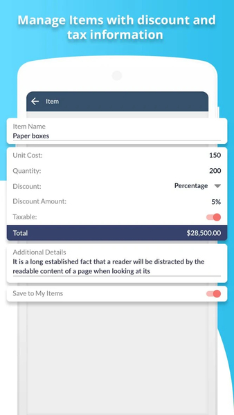 Invoice Generator and Estimate - Image screenshot of android app