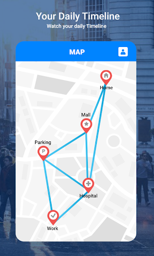 Map Location Timeline - Image screenshot of android app