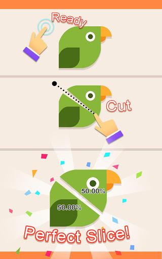 Cut it - A ۵۰/۵۰ Puzzle - عکس بازی موبایلی اندروید