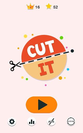 Cut it - A ۵۰/۵۰ Puzzle - عکس بازی موبایلی اندروید