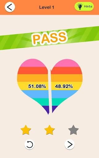Cut it - A ۵۰/۵۰ Puzzle - عکس بازی موبایلی اندروید