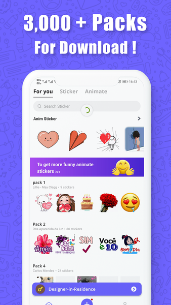 Anim live sticker-WAStickerApp - عکس برنامه موبایلی اندروید