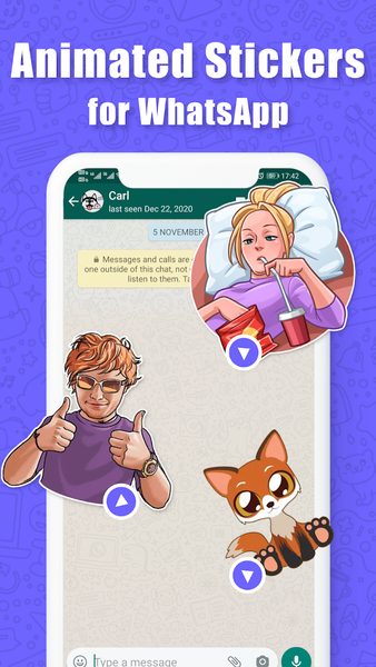 Anim live sticker-WAStickerApp - عکس برنامه موبایلی اندروید