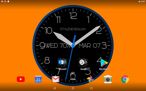 Modern Analog Clock-7 - Image screenshot of android app