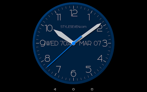 Modern Analog Clock-7 - Image screenshot of android app