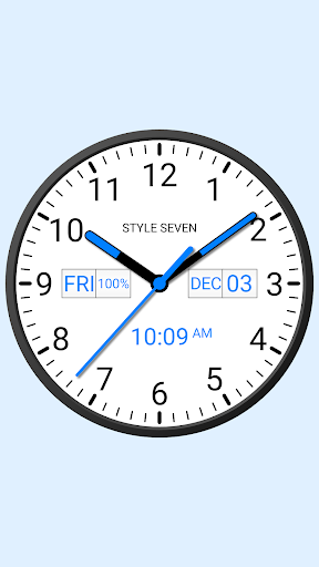 Analog Clock Widget Plus-7 - Image screenshot of android app