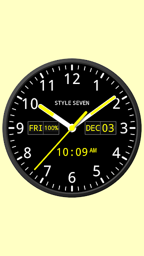 Analog Clock Widget Plus-۷ - عکس برنامه موبایلی اندروید