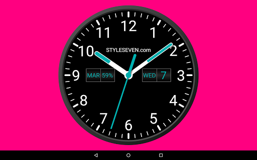 Analog Clock Widget Plus-۷ - عکس برنامه موبایلی اندروید