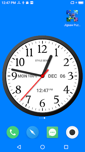Analog Clock Widget-۷ - عکس برنامه موبایلی اندروید