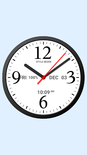 Analog Clock Widget-۷ - عکس برنامه موبایلی اندروید