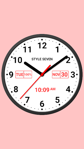 Light Analog Clock-7 - Image screenshot of android app