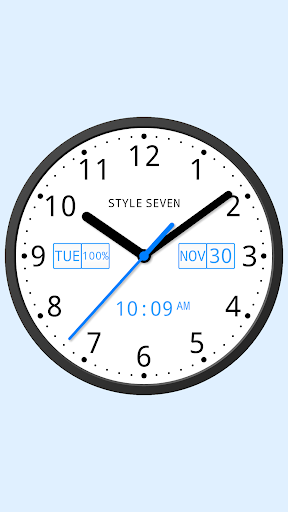 Light Analog Clock-7 - Image screenshot of android app